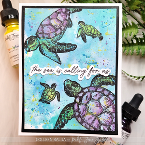 A Sea Turtle's Journey - Ink Smooshing