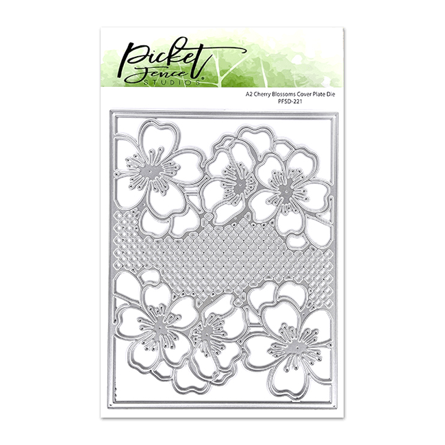 A2 Cherry Blossoms Cover Plate Die – Picket Fence Studios