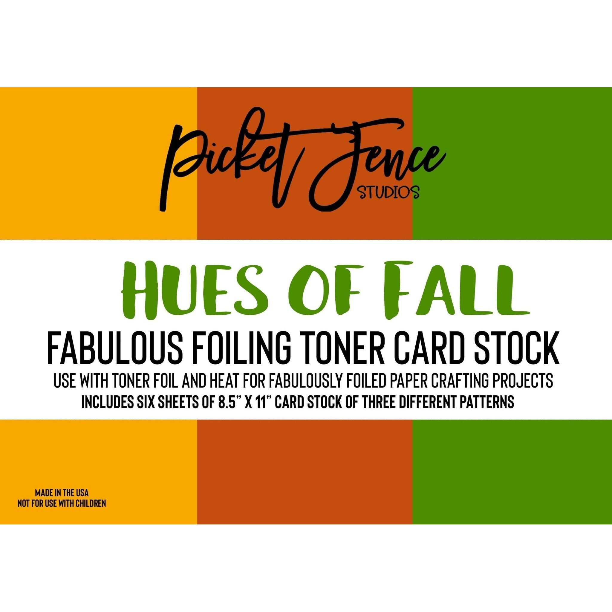 Fabulous Foiling Toner Card Stock - Hues of Fall - Picket Fence Studios