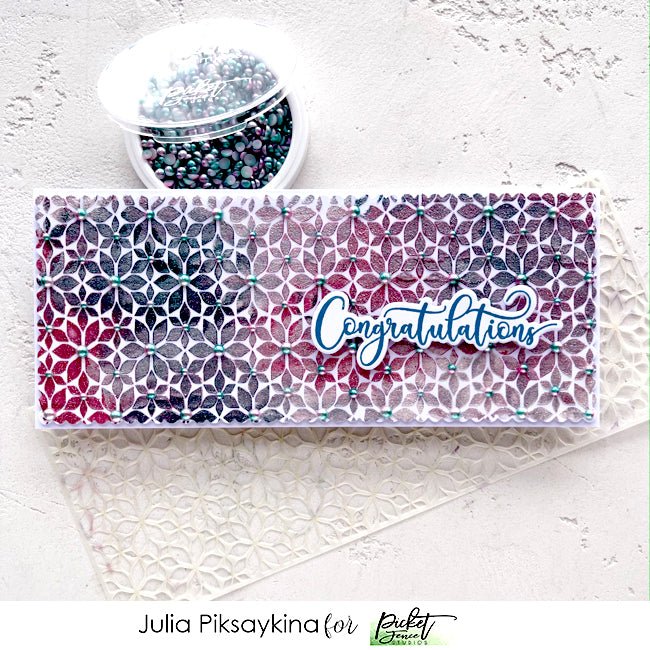 Gradient Flatback Pearls - Aquamarine & Pale Pink – Picket Fence Studios