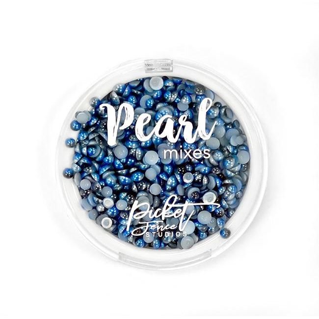 Gradient Flatback Pearls - Navy Blue & Charcoal Gray – Picket Fence Studios