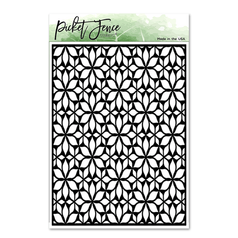 Lots of Blossoms 6x8 Stencil - Picket Fence Studios