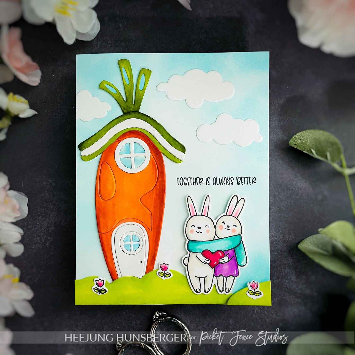 Valentine's Day Card- "Friends Give the Best Hugs Stamp set"