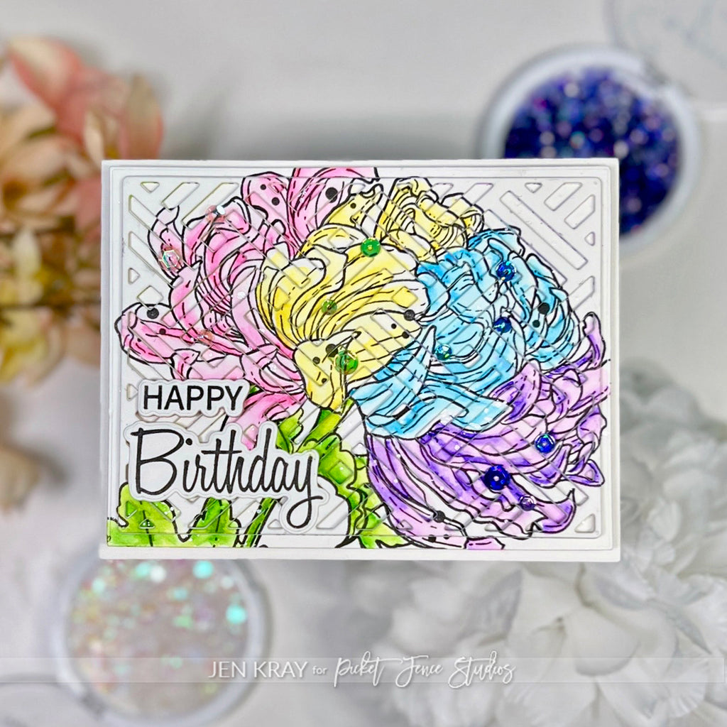 Exploring Unique Dimension with Floral Stamps and Detailed Dies