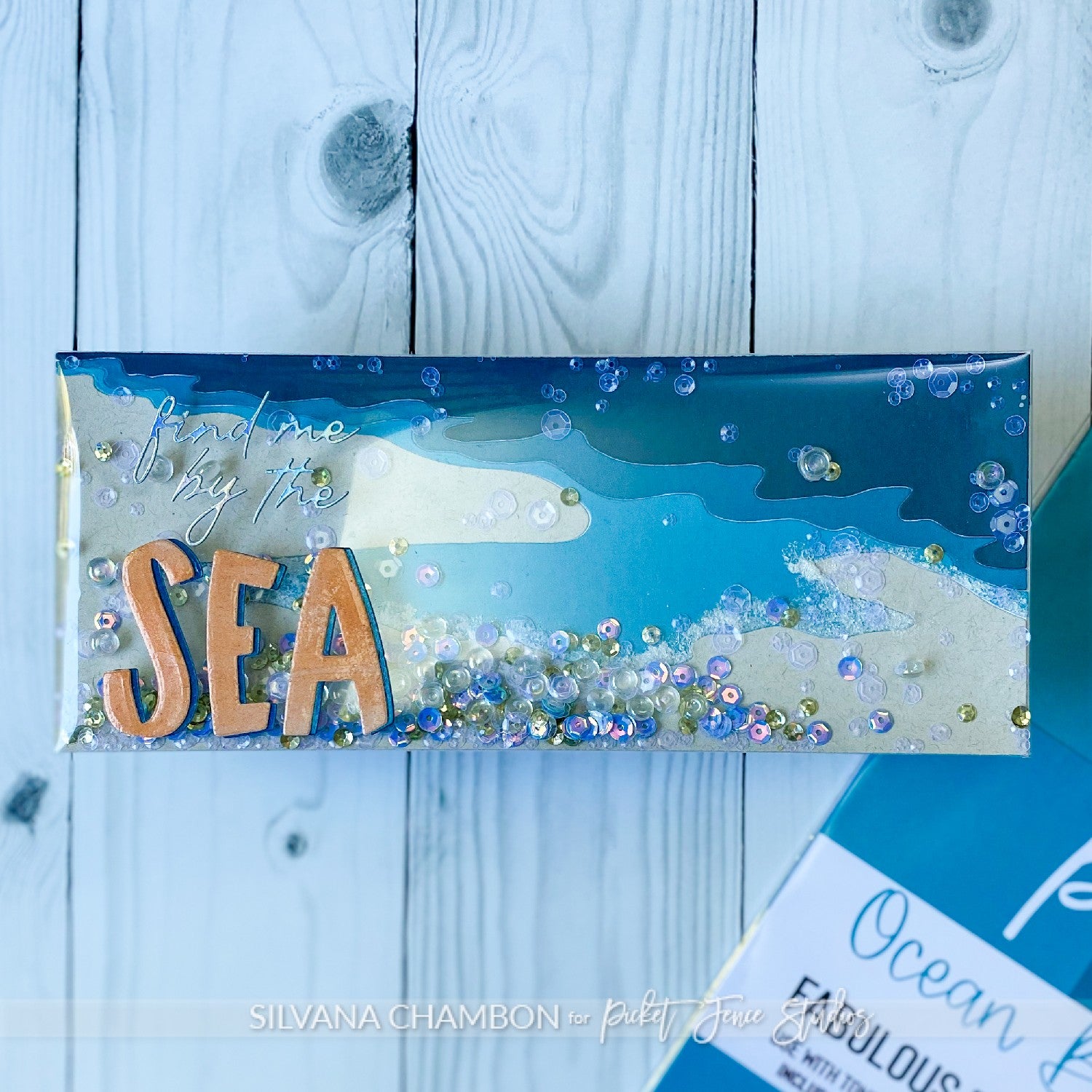 Find me by the sea slimline infinity shaker