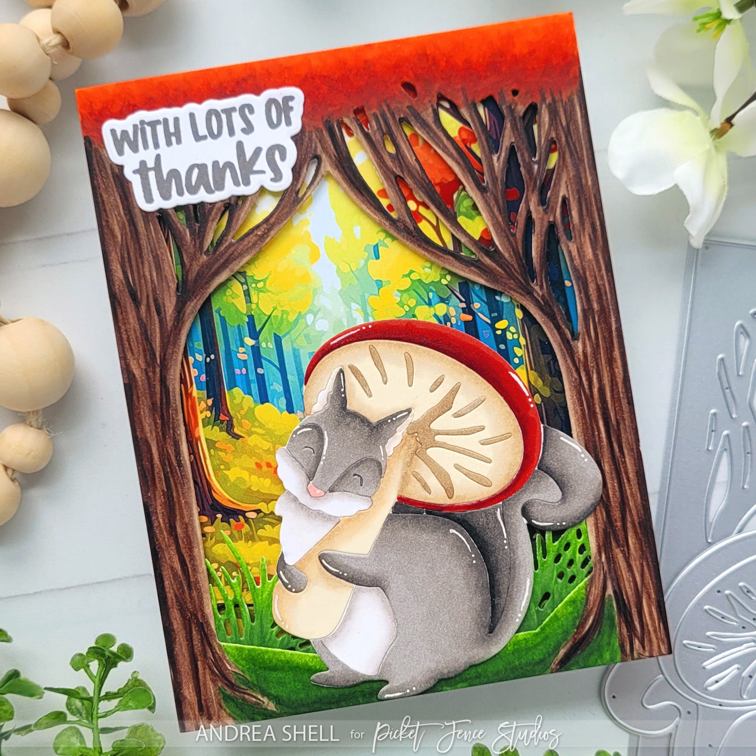 Lots of Thanks: Coloring Diecuts with Copics