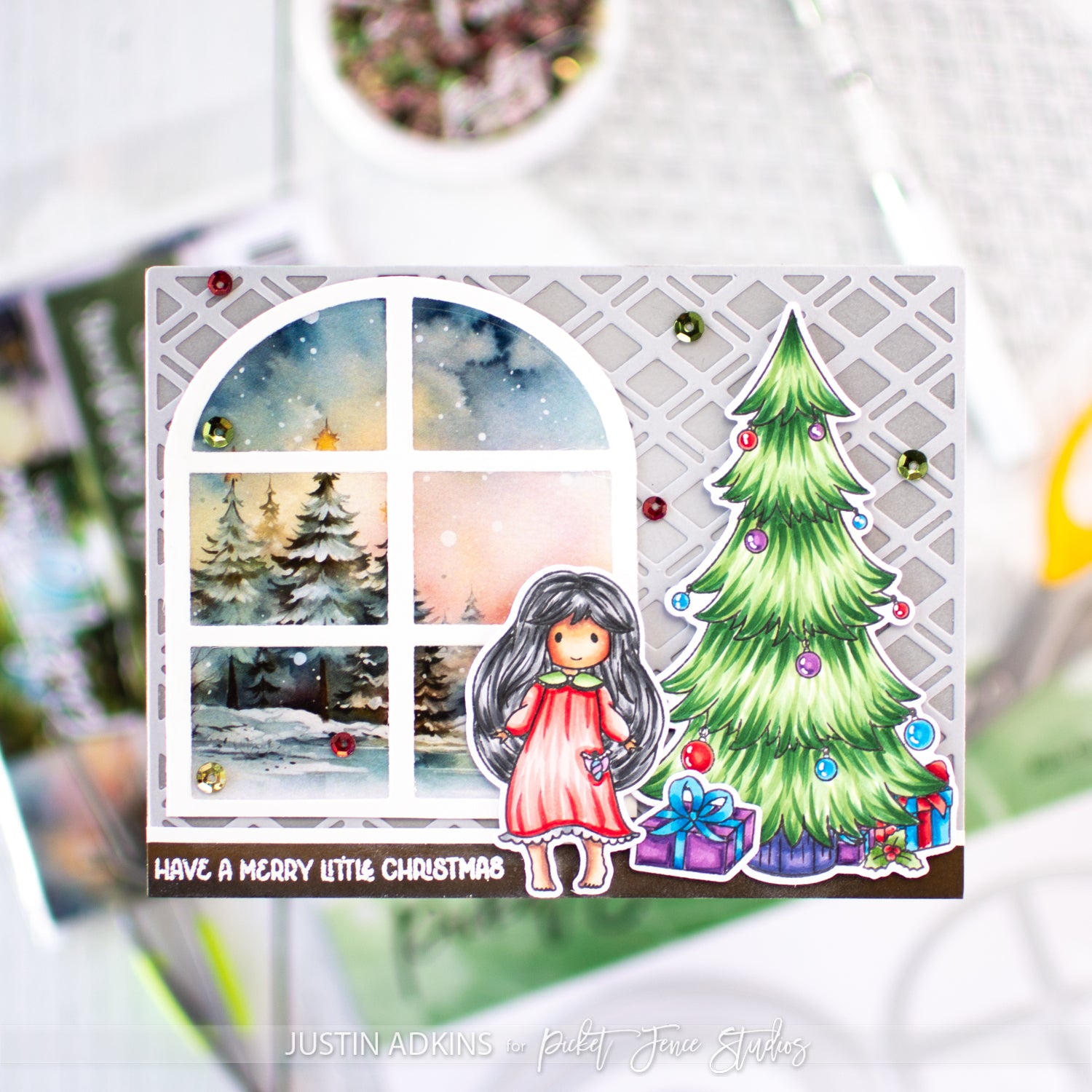 Merry Little Christmas Morning Card