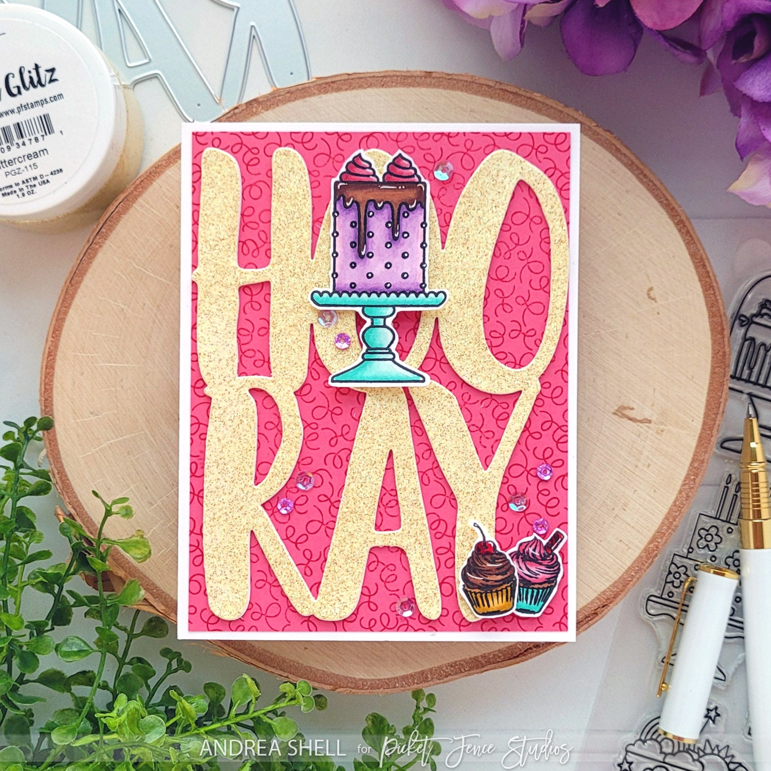 Hooray Cake birthday card
