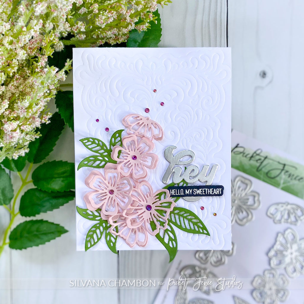 LAYERING FLOWERS CARD
