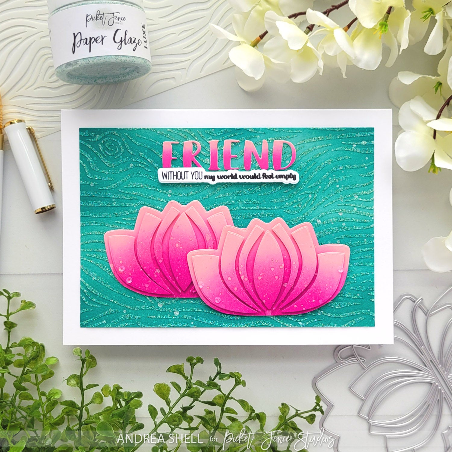 Waterlilies from Layering Fauna Butterfly Dies