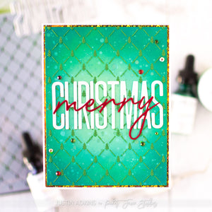 Add some texture to those Merry Christmas cards!