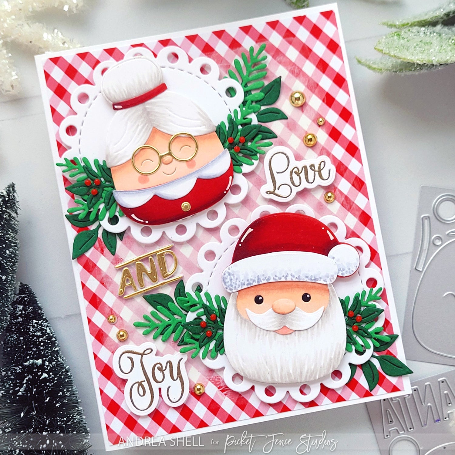 Love and Joy: Copic-colored Diecuts