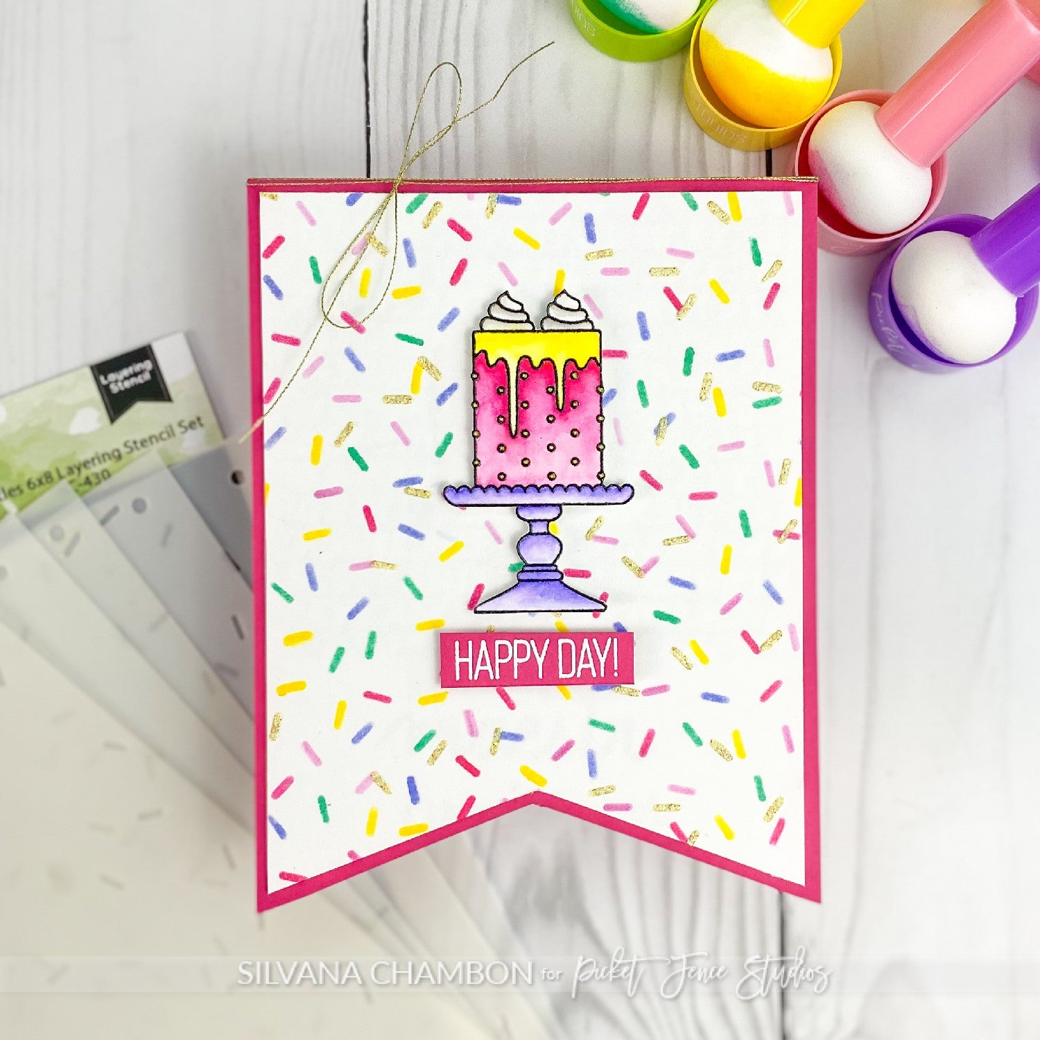 Banner Shaped Birthday Card