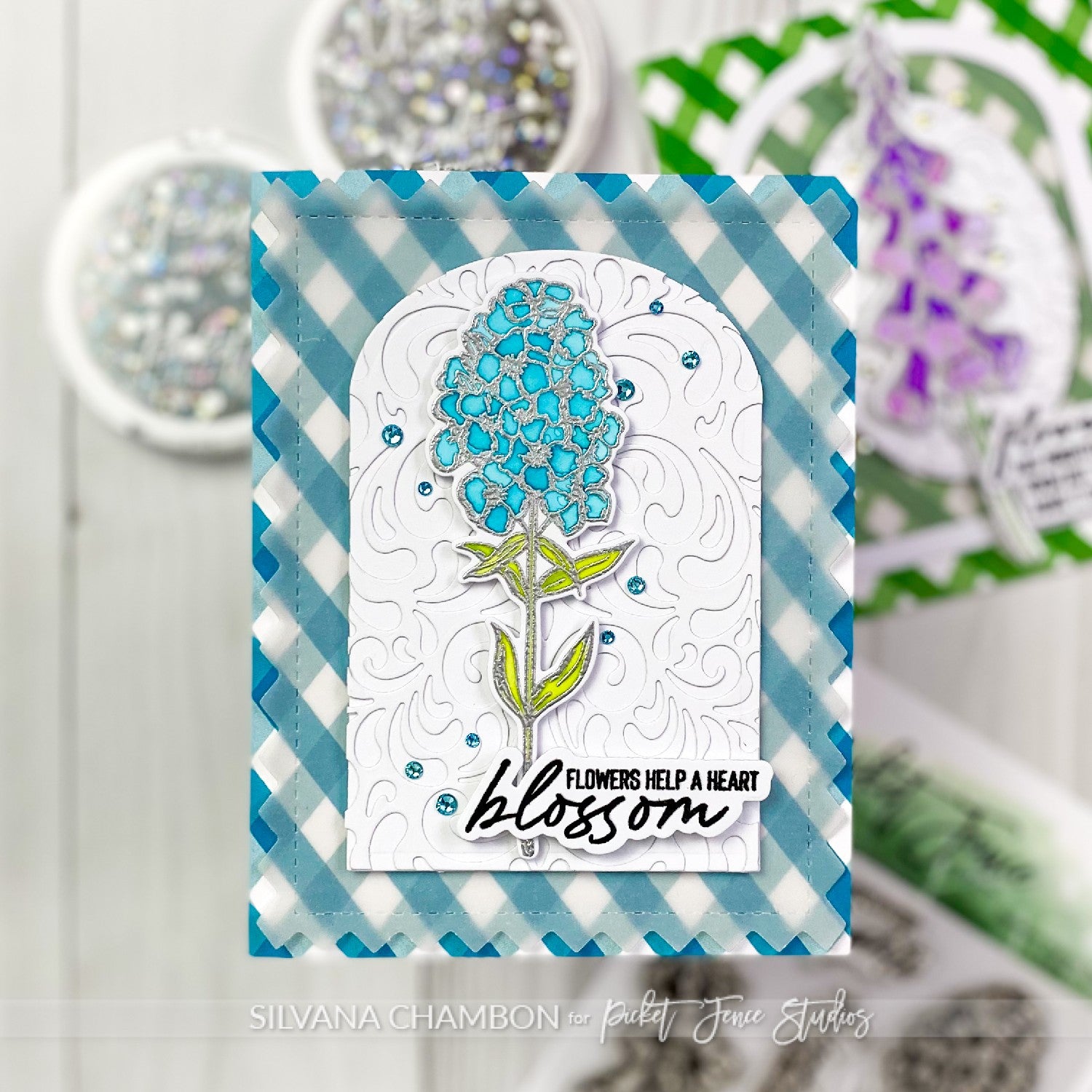 Vibrant Summer Bellflower Card Duo