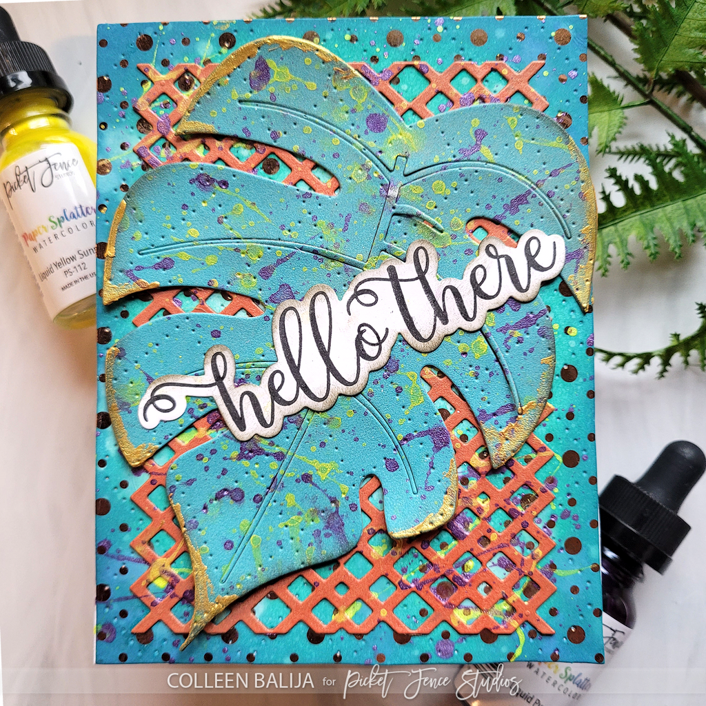 Hello There! - Paper Glaze Luxe and Liquid Splatters