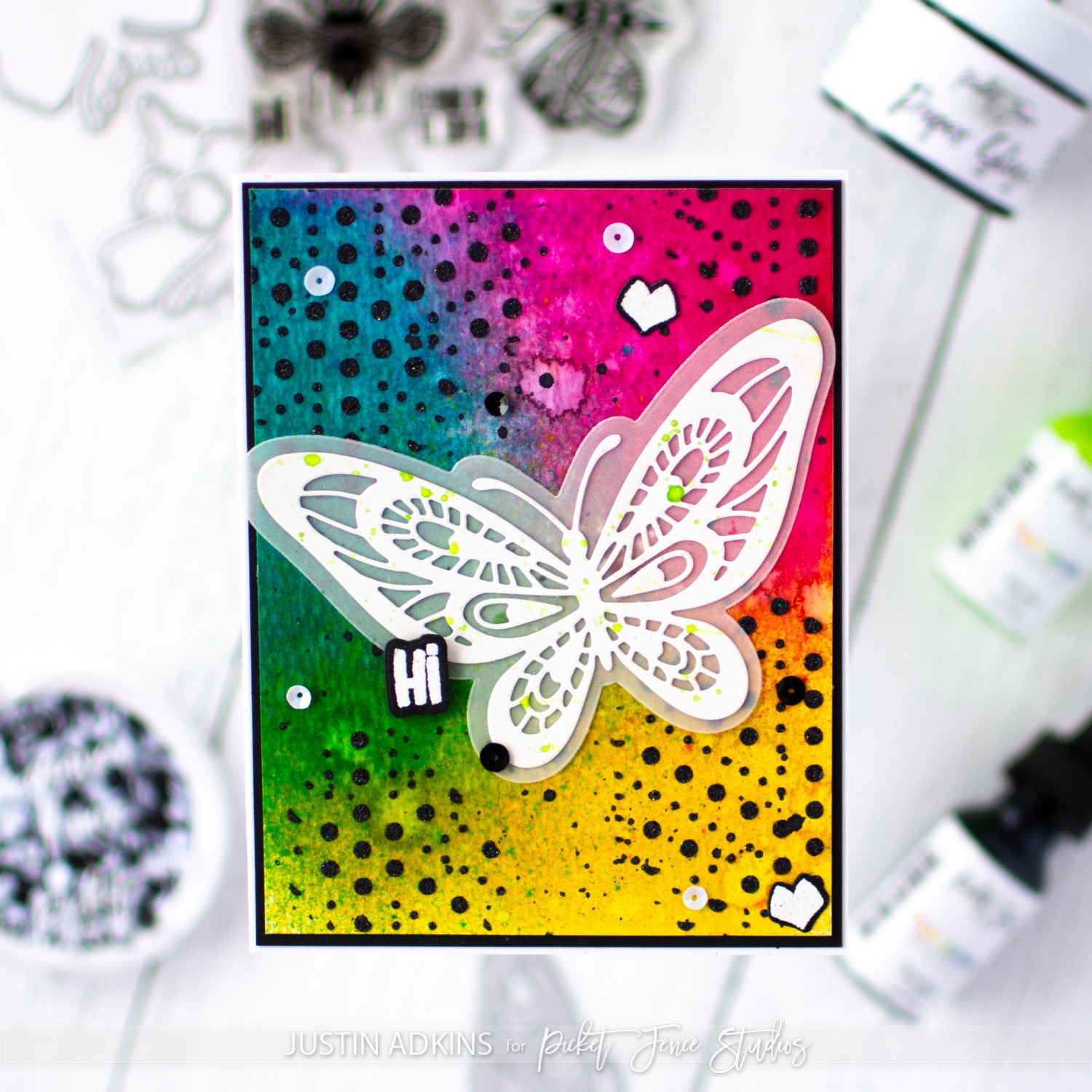 Make Backgrounds Pop with Paper Glaze Luxe