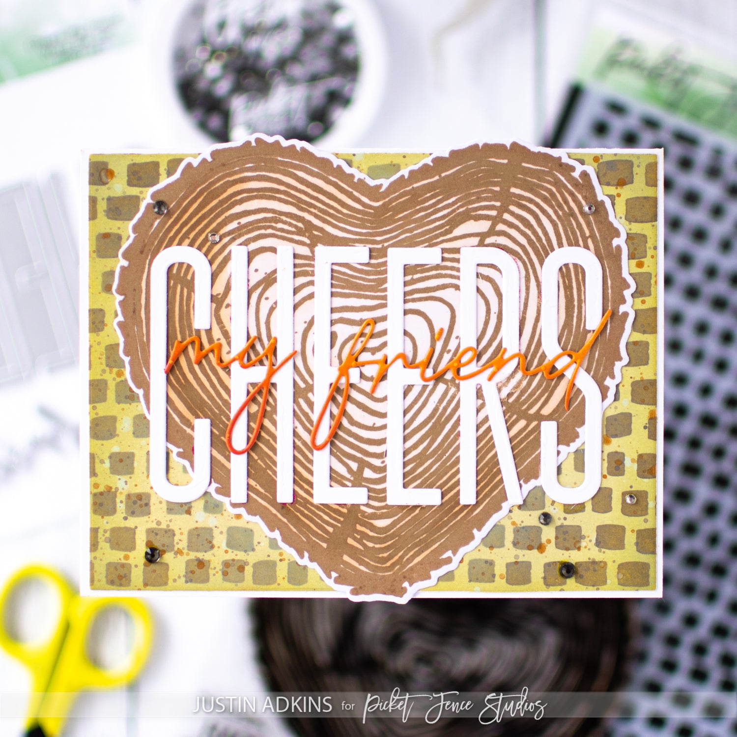 Sending Cheers with Rustic Flair