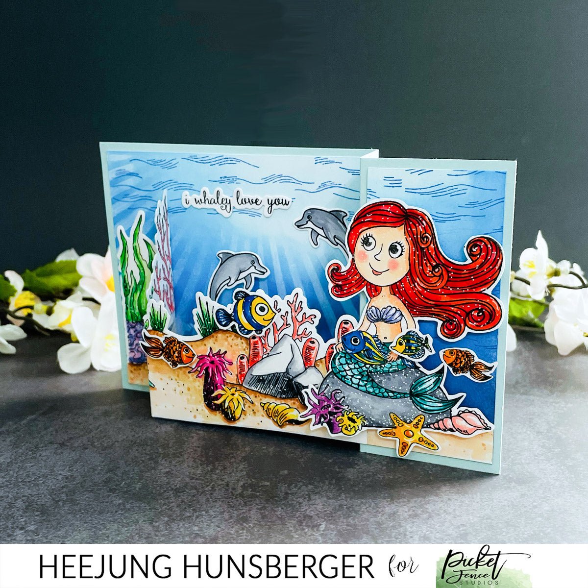 A Little Mermaid Wiper Card - Picket Fence Studios