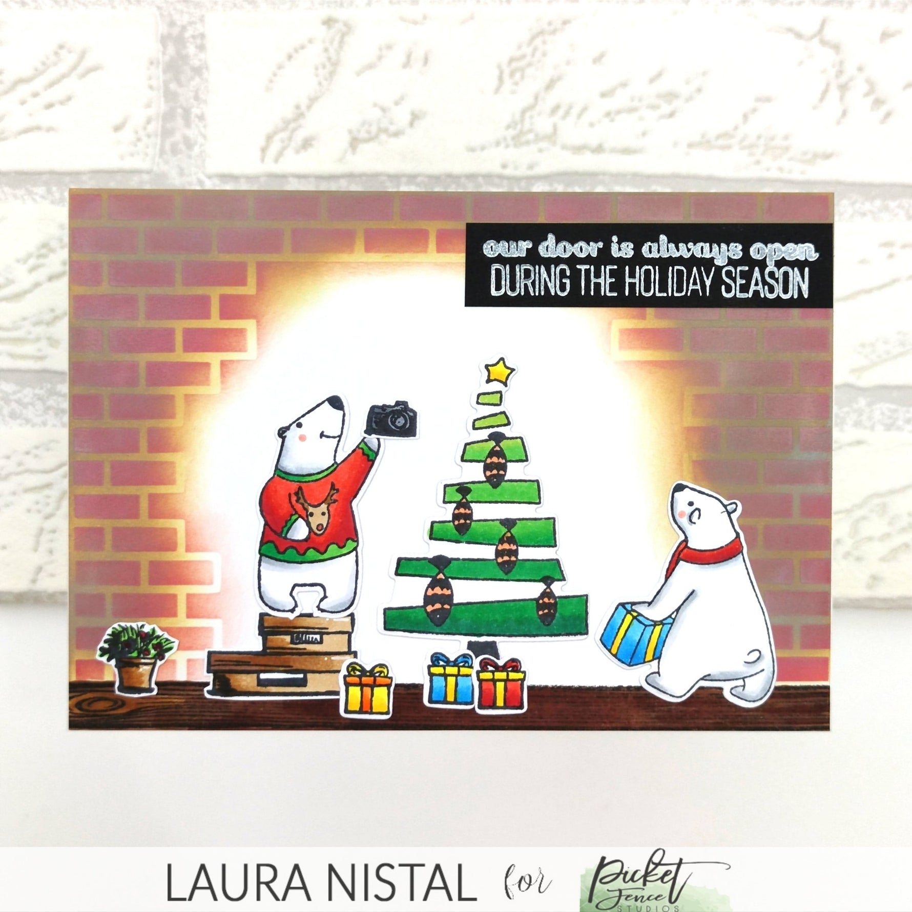 A Polar Bear Christmas by Laura - Picket Fence Studios