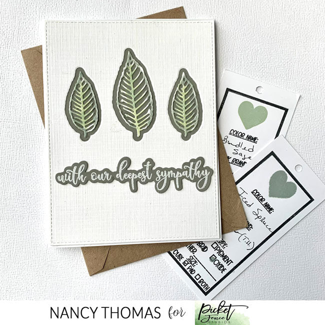 A  Sympathy Card and a Word About Ink Swatching - Picket Fence Studios