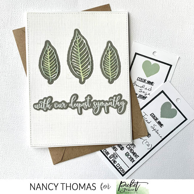 A  Sympathy Card and a Word About Ink Swatching