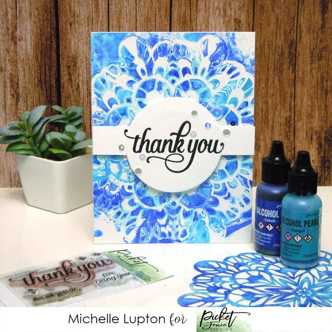 Alcohol ink kaleidoscope with Michelle Lupton - Picket Fence Studios