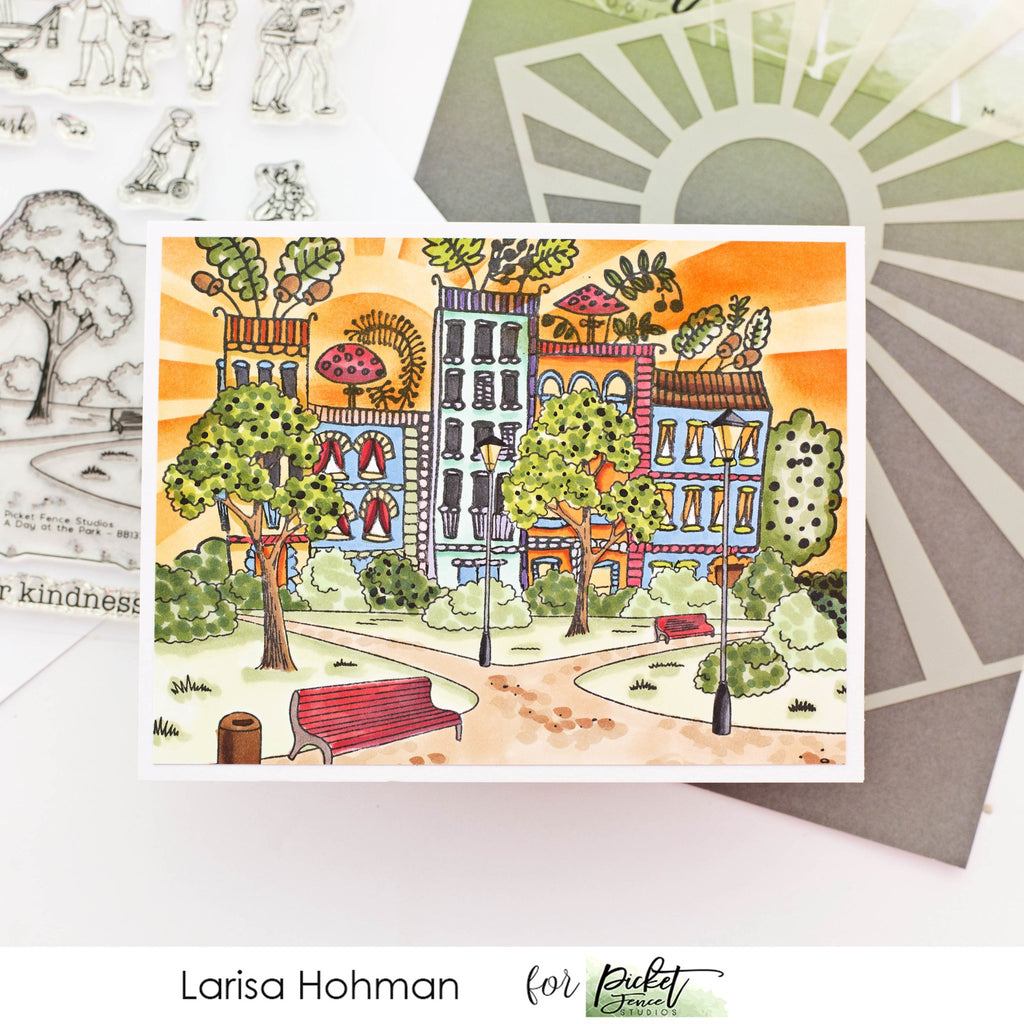Bright and Colorful Scene Cards with Larisa