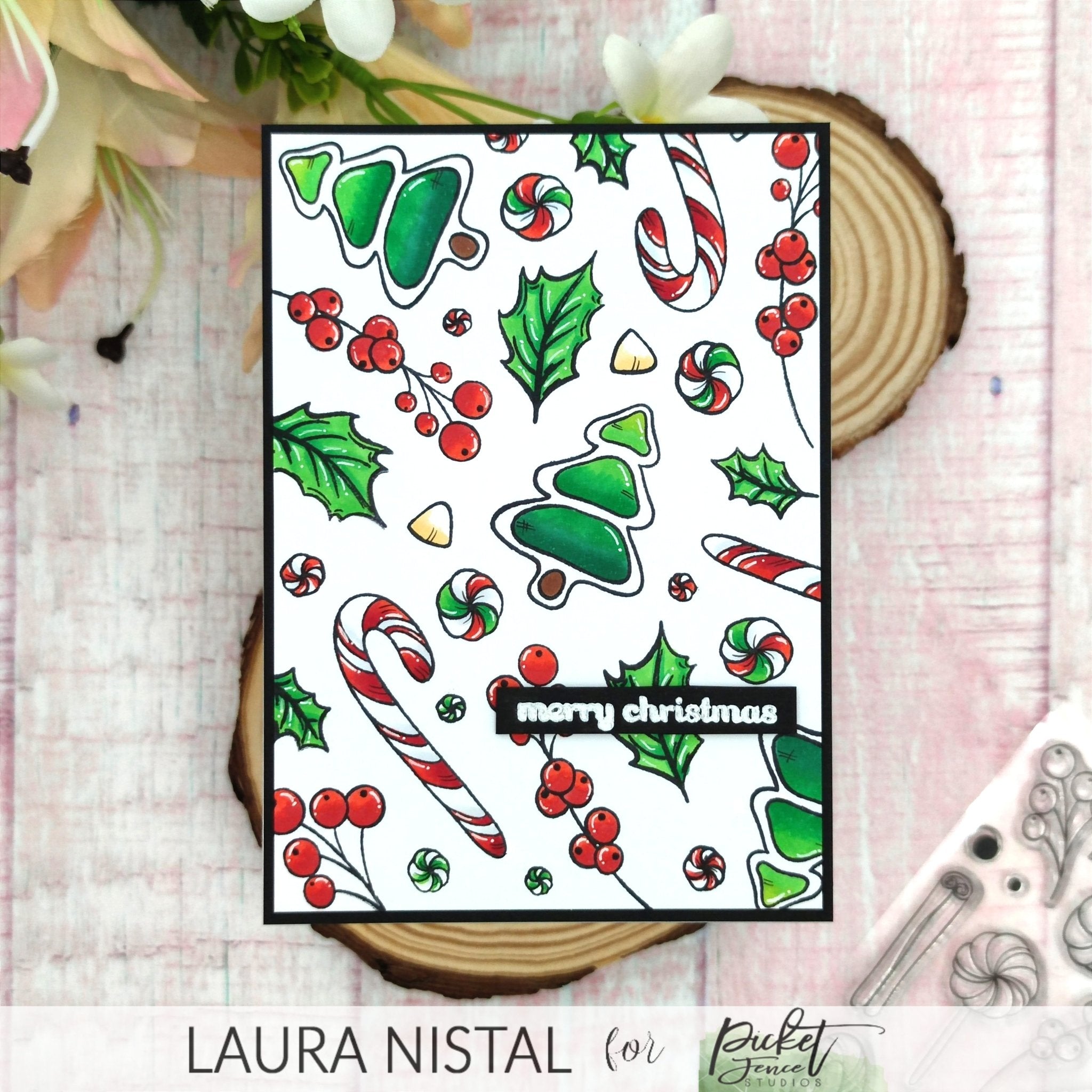 Christmas card by Laura - Picket Fence Studios