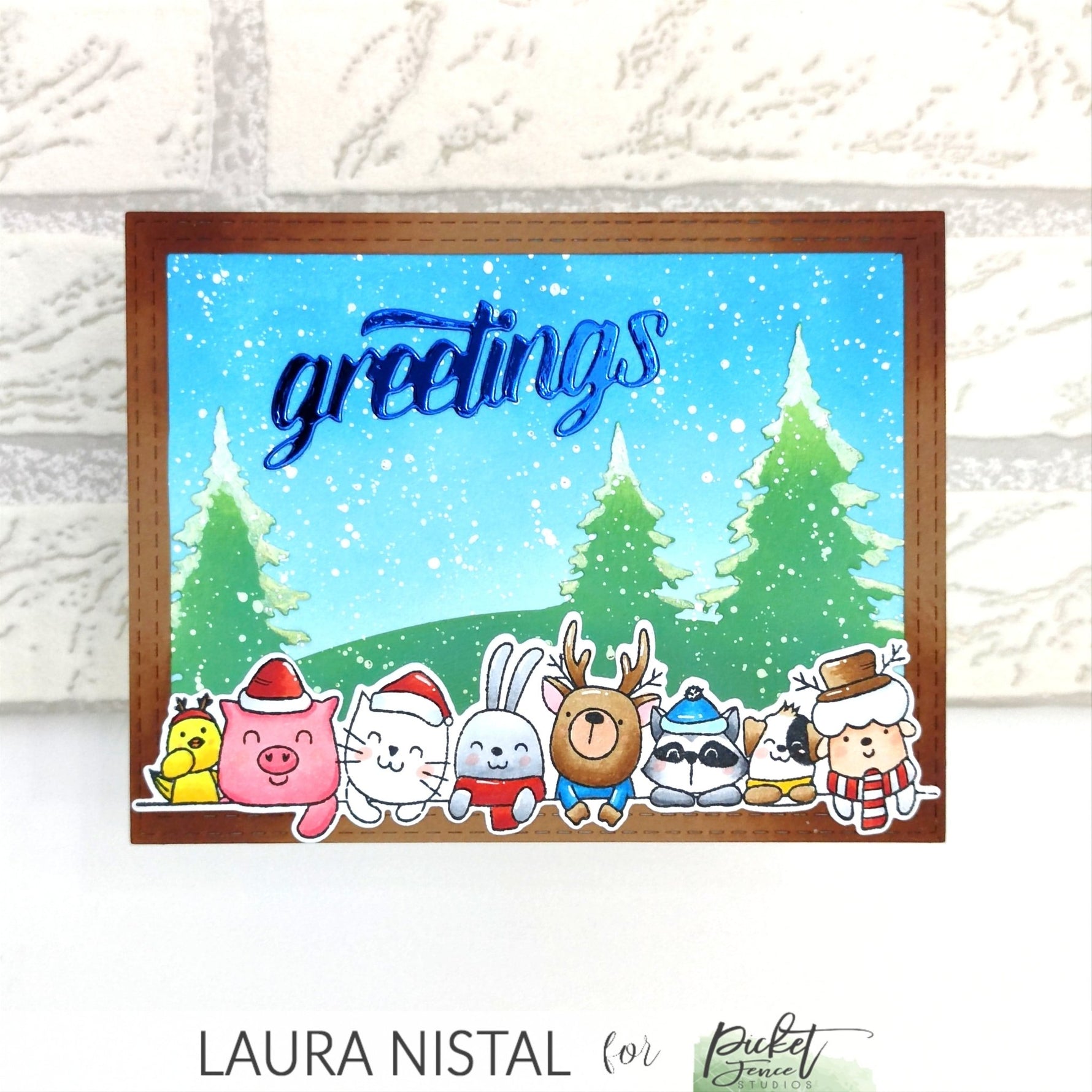 Christmas card by Laura - Picket Fence Studios