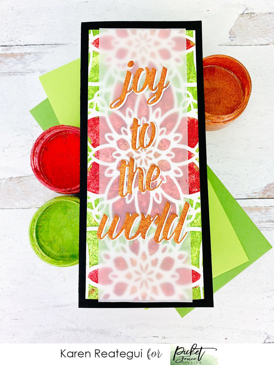 Coloring with Paper Glitz - Picket Fence Studios