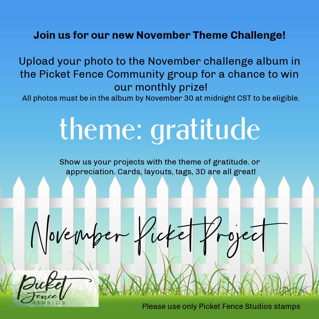 Come Join Our Facebook Challenge! - Picket Fence Studios