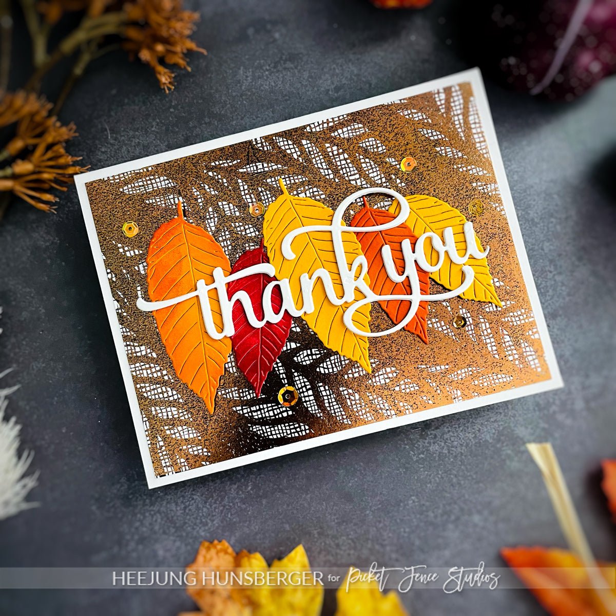 FABULOUS TONER FOILING THANK YOU CARD - Picket Fence Studios