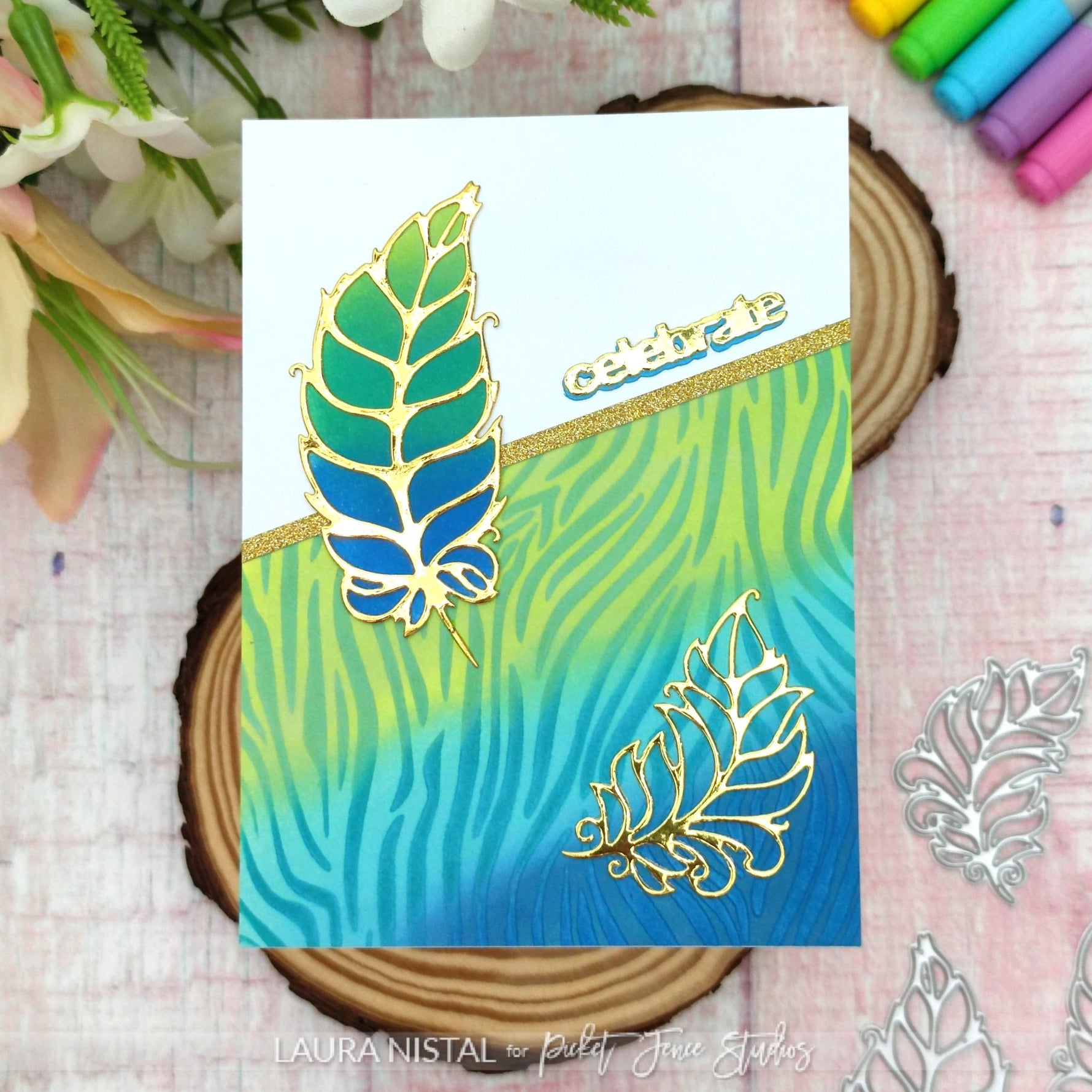 Fanciful Feather by Laura - Picket Fence Studios