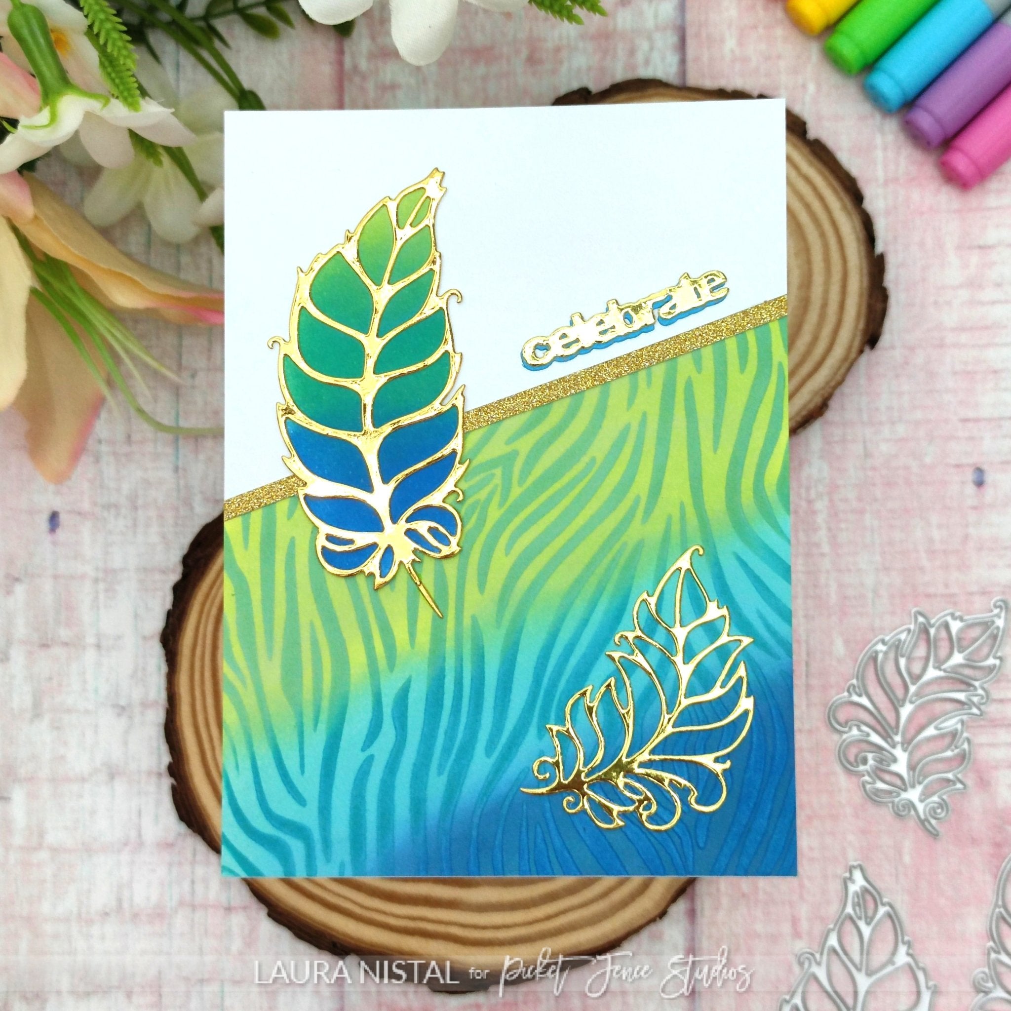 Fanciful Feather by Laura - Picket Fence Studios