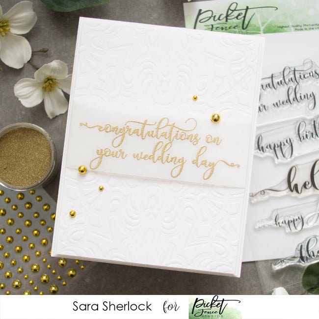 Fancy Sentiments and Flourishes with Sara - Picket Fence Studios
