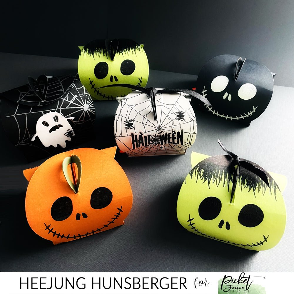 Halloween Candy Boxes- No Specialty die needed - Picket Fence Studios