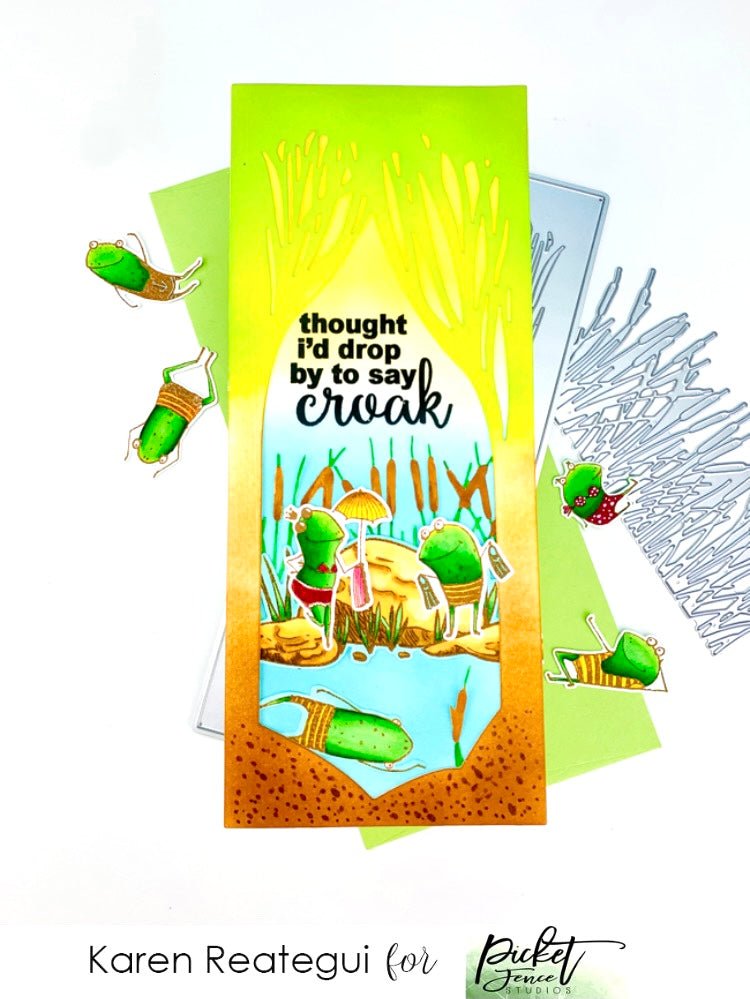 I thought I'd drop by to say Croak with Karen - Picket Fence Studios