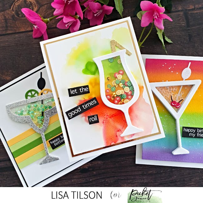 Let the Good Times Roll Shaker Card Kit - Picket Fence Studios