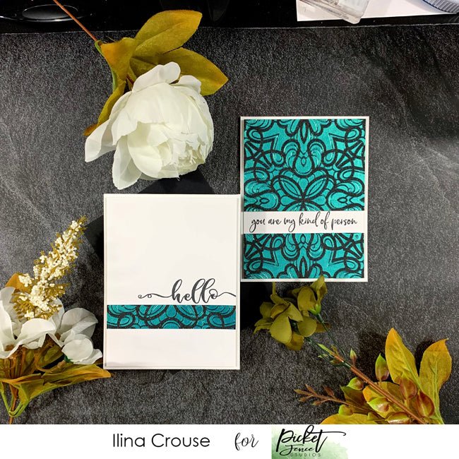 One Background Two Cards - Picket Fence Studios