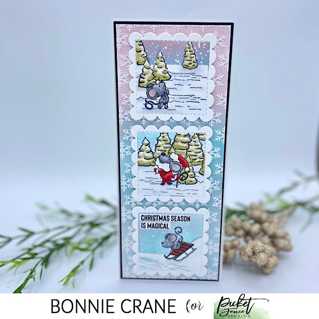 One Layer Stamping featuring ROCKIN’ AROUND THE CHRISTMAS TREE - Picket Fence Studios