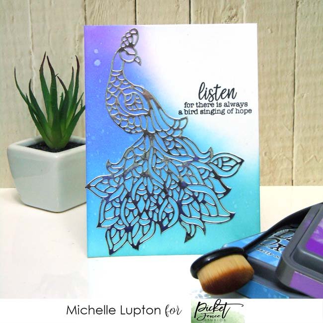 Peacock beauty with Michelle Lupton - Picket Fence Studios