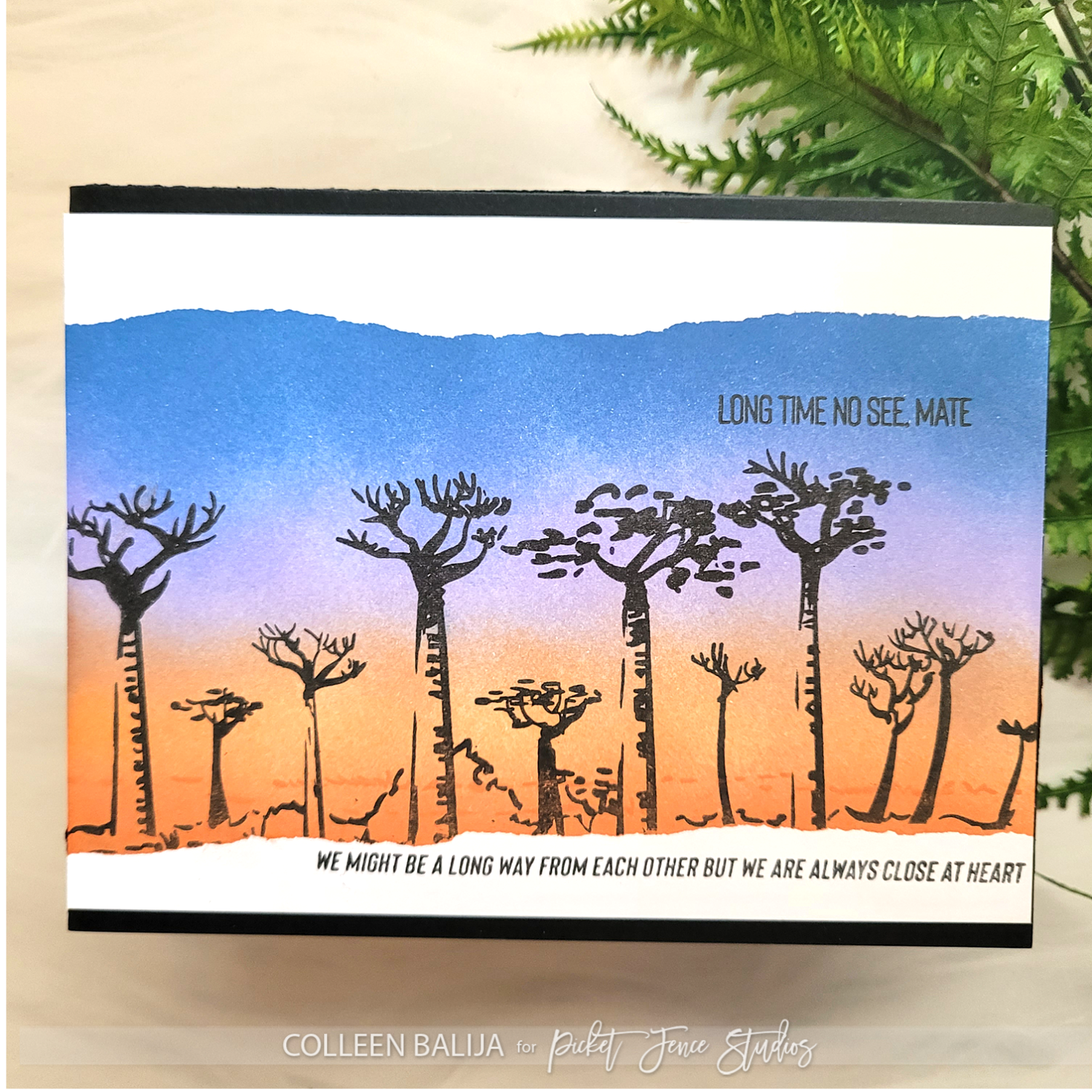 Deckled Edge Masking Technique