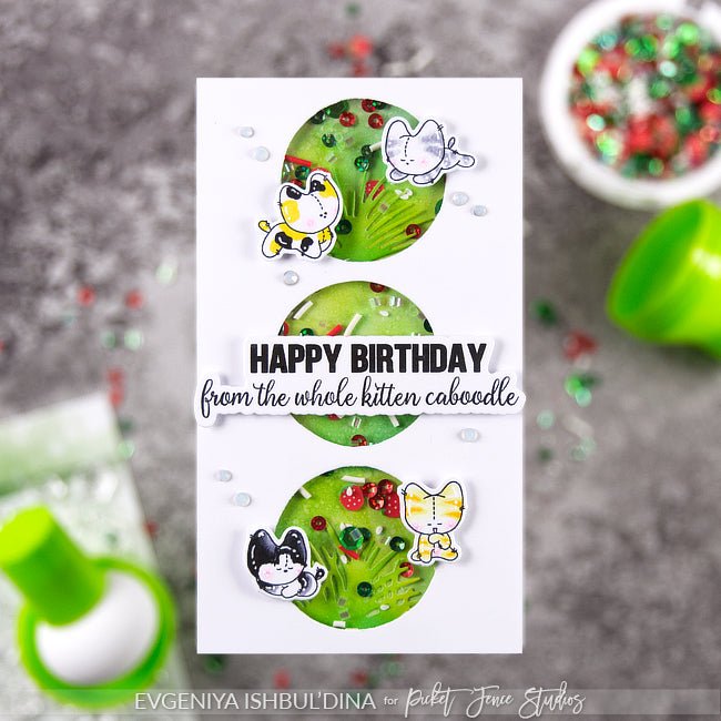 Purr-fect for Me Mini Slim Line Card - Picket Fence Studios