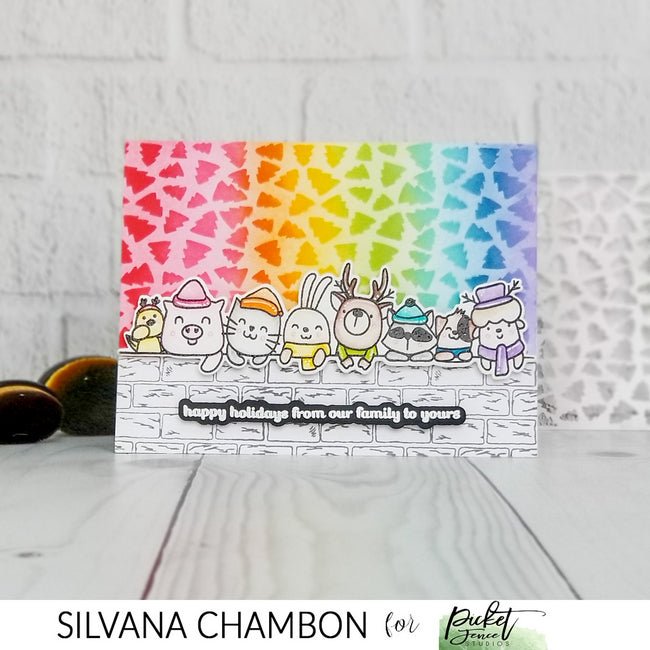 Rainbow Christmas - Picket Fence Studios