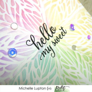 Rainbow leaf card with Michelle Lupton