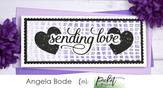 Sending Love with Ombre Paper Glaze - Picket Fence Studios