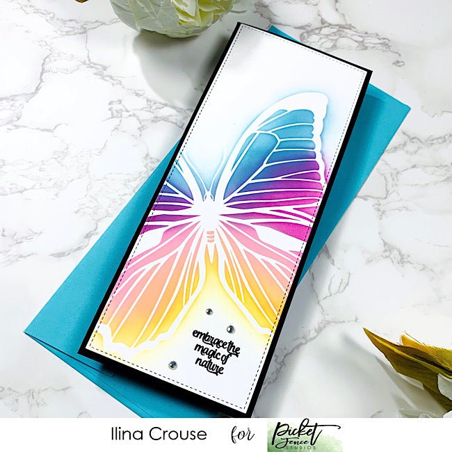 Slim Line Soaring Butterflies - Picket Fence Studios