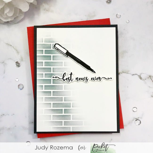 Stenciled Backgrounds with Judy