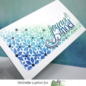 Stenciled Joyeux Noelle with Michelle Lupton