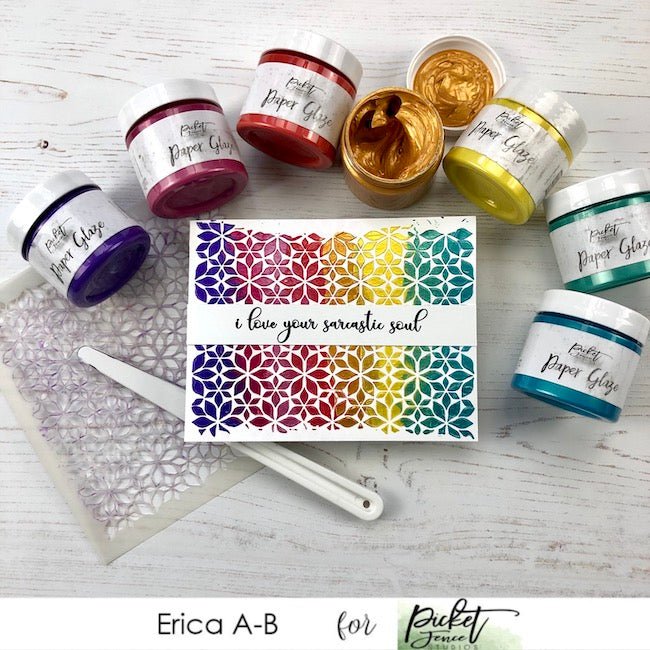 Stencilling Madness with Erica! - Picket Fence Studios